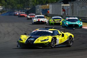 Maiden win for Lebbon-Emson and the Elite Motorsport Ferrari  in all-young, all-British podium in Race 1 at the Hungaroring 